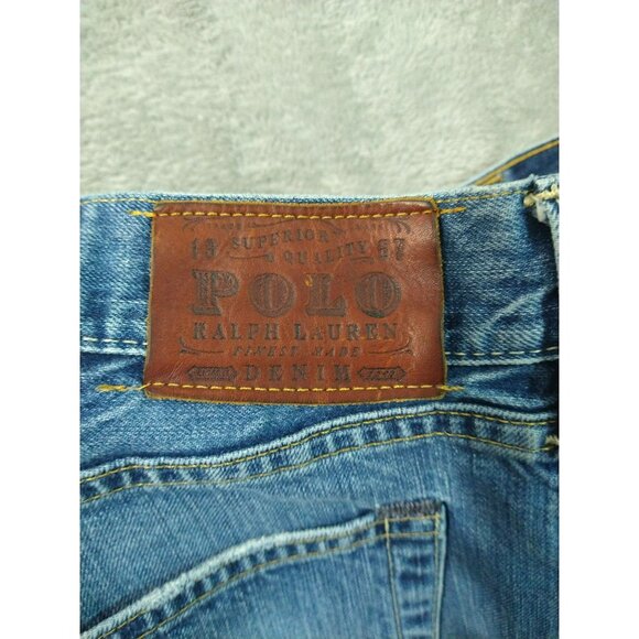 Polo Ralph Lauren Jeans Mens 38x34 Blue Denim 867 Classic Fit Straight Leg - Picture 9 of 10